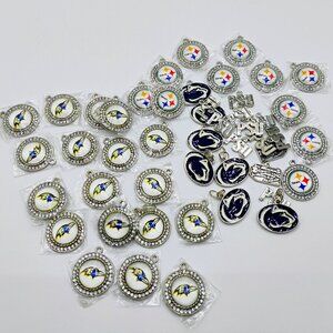 Penn State, Steelers, Ravens charms 45 pieces